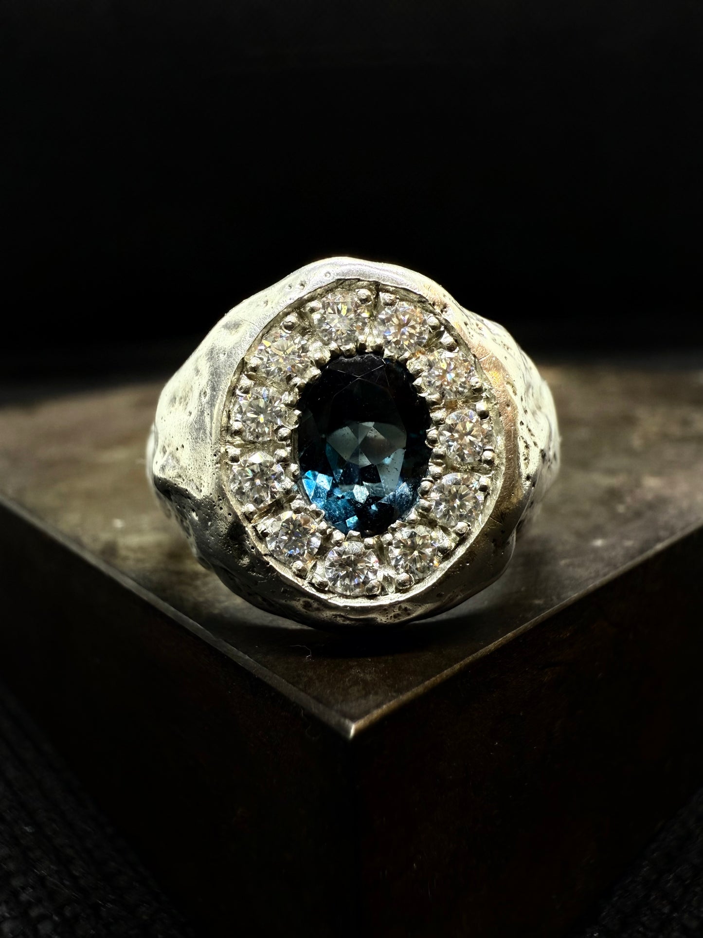 Chevalière Brute Topaze