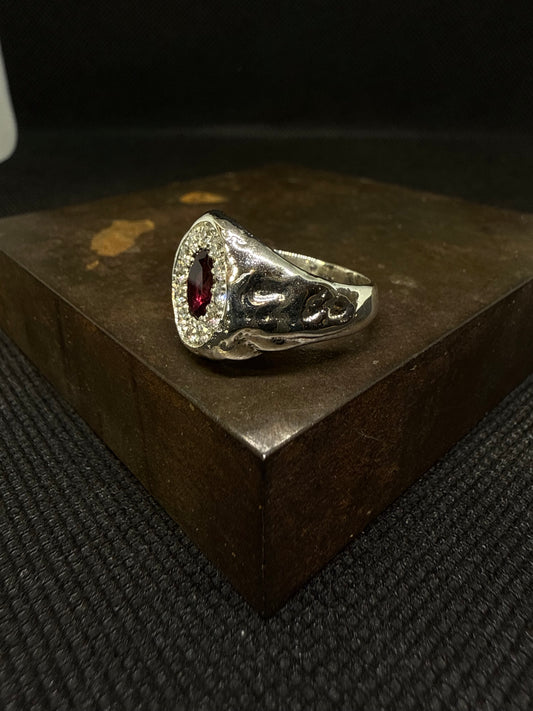 Bague brutus et grenat