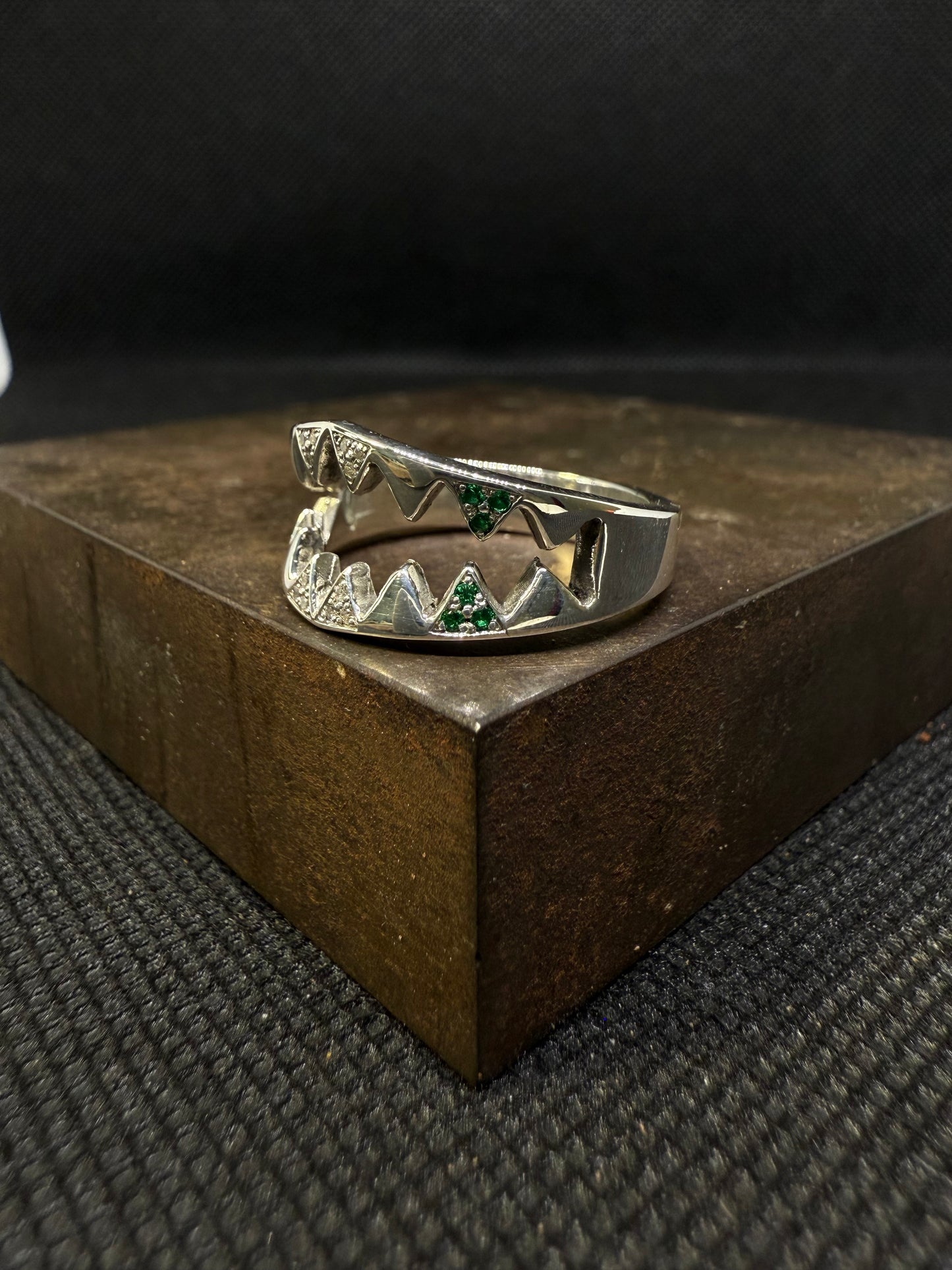 Shark Ring Verte et Blanche