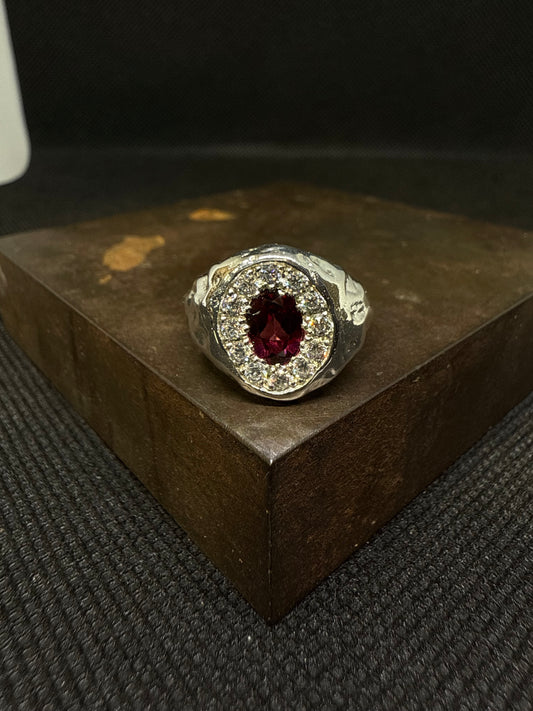 Bague brutus et grenat