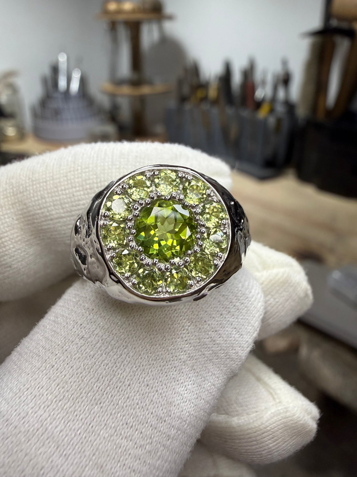 Chevalière Full set Peridot