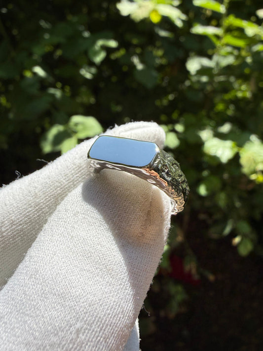 Bague brutus rectangulaire