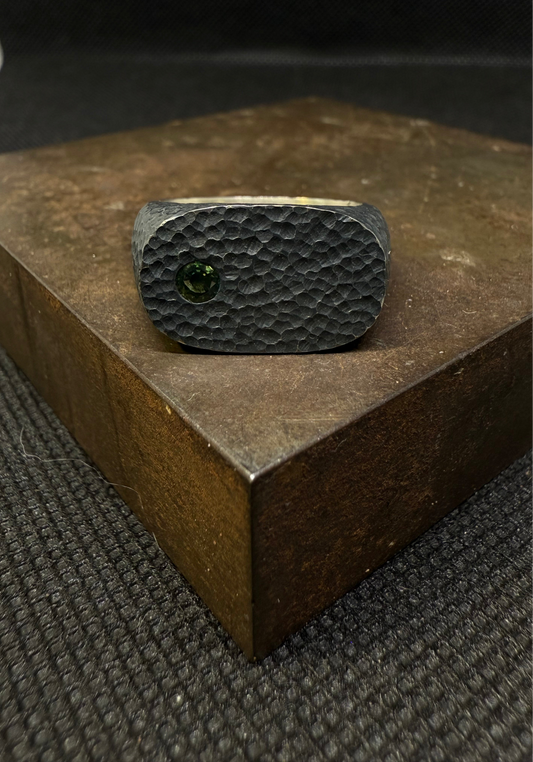 Chevalière texturé