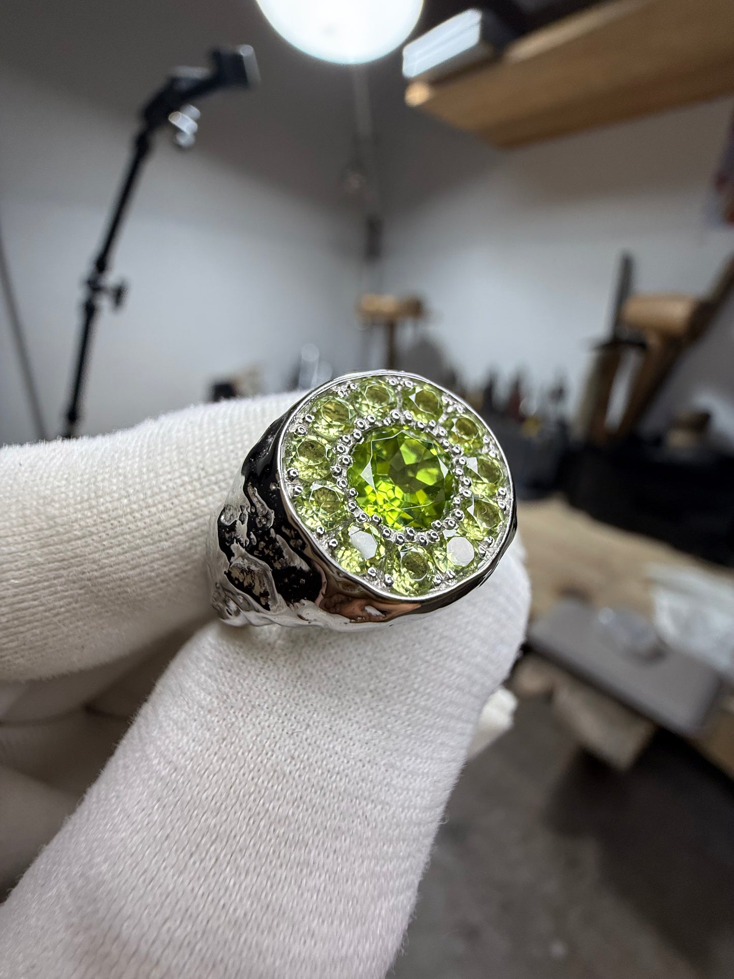 Chevalière Full set Peridot