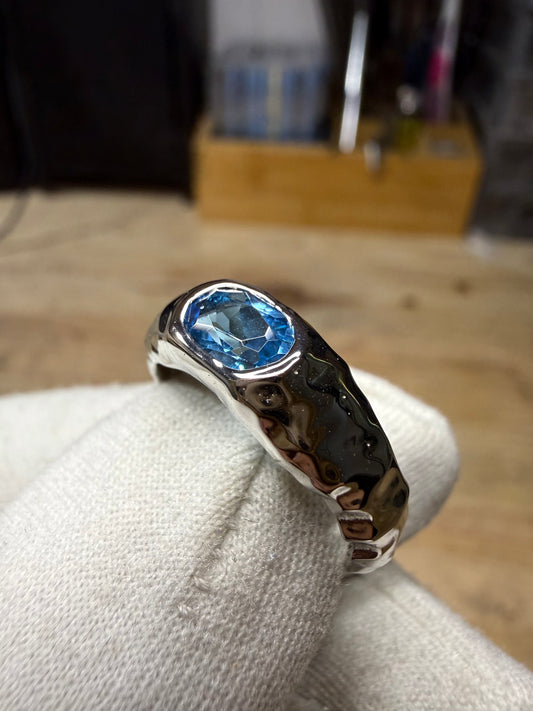 Bague topaze Sky Blue