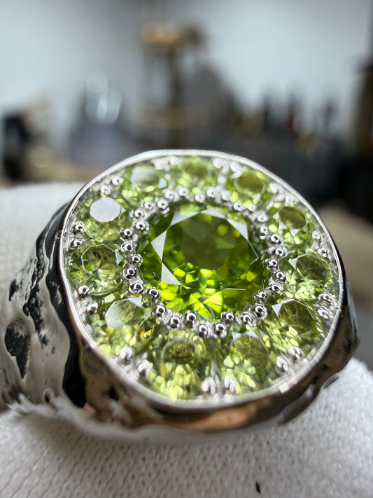 Chevalière Full set Peridot
