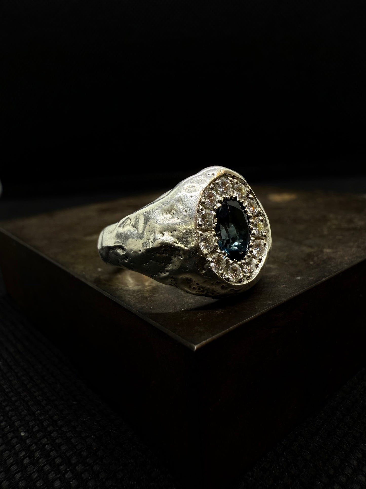 Chevalière Brute Topaze