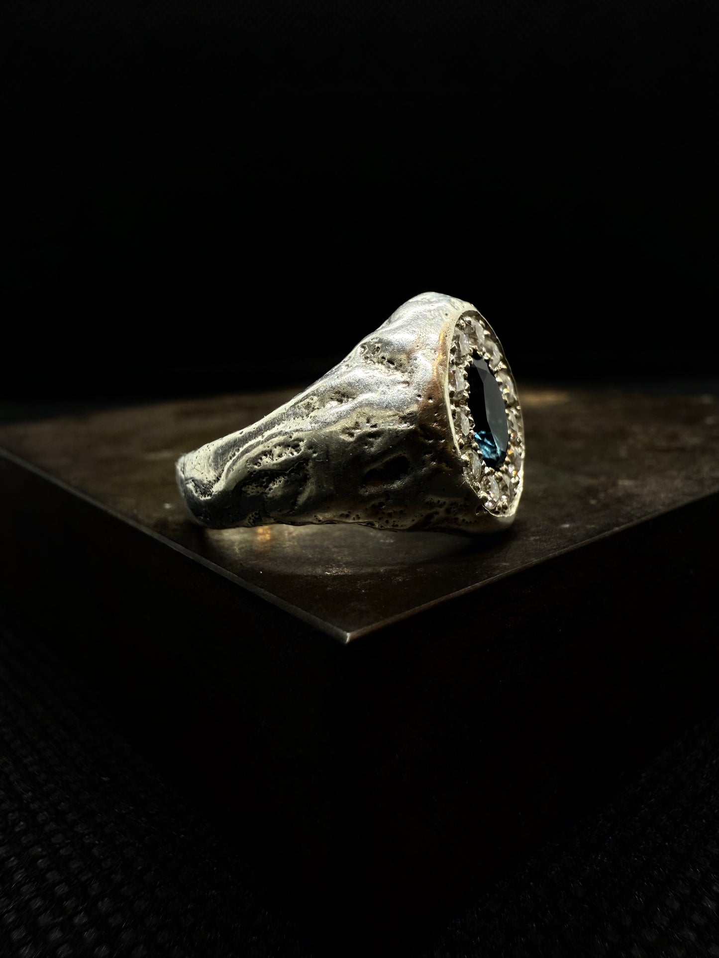 Chevalière Brute Topaze