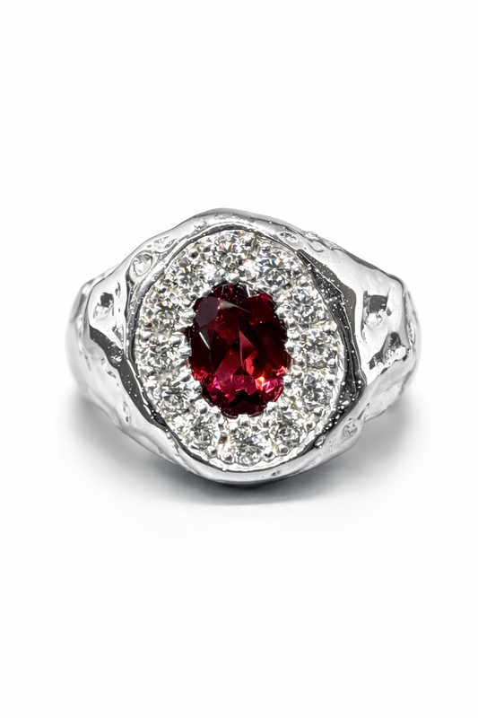 Bague brutus et grenat