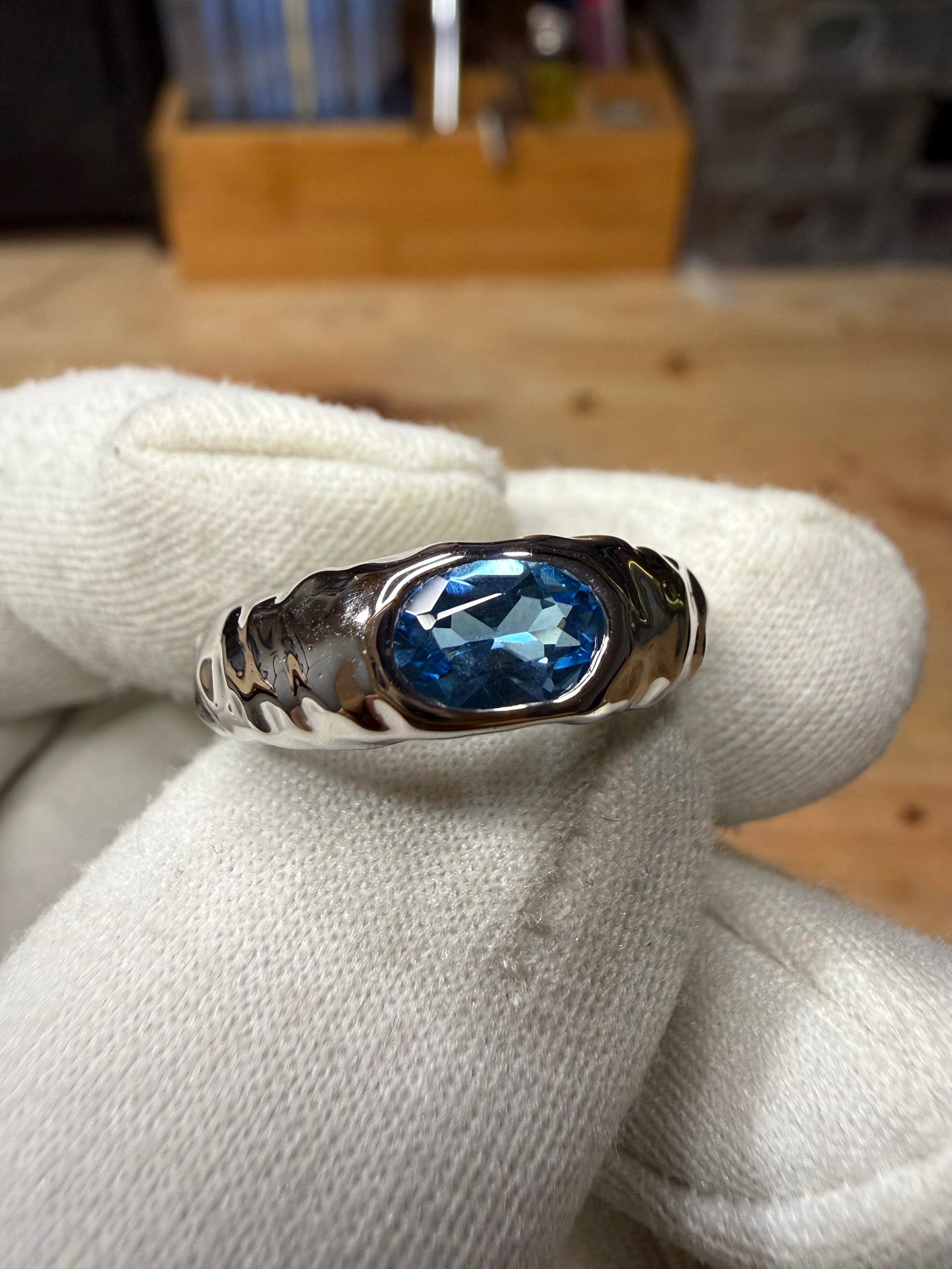 Bague topaze Sky Blue