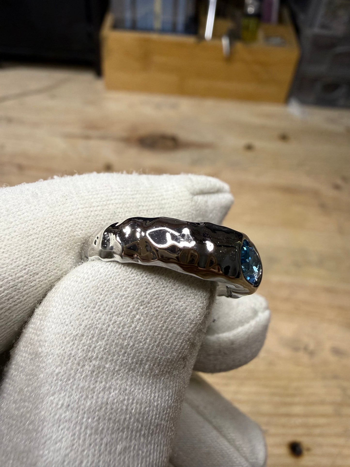 Bague topaze Sky Blue