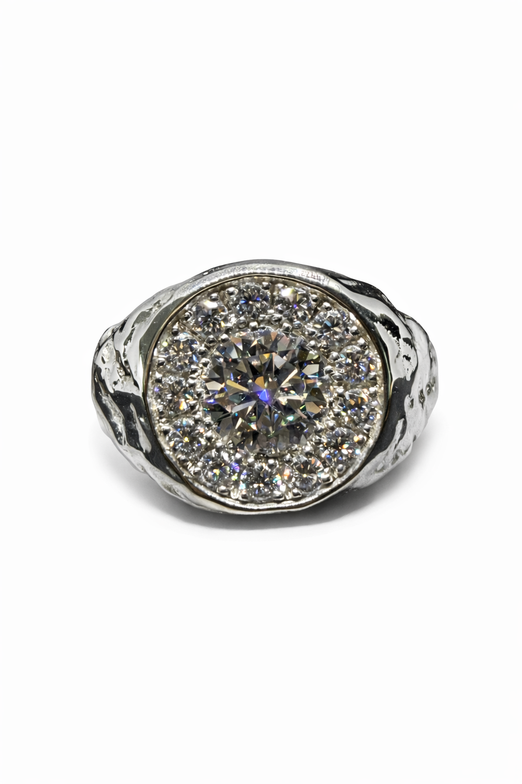 Chevalière Moissanite